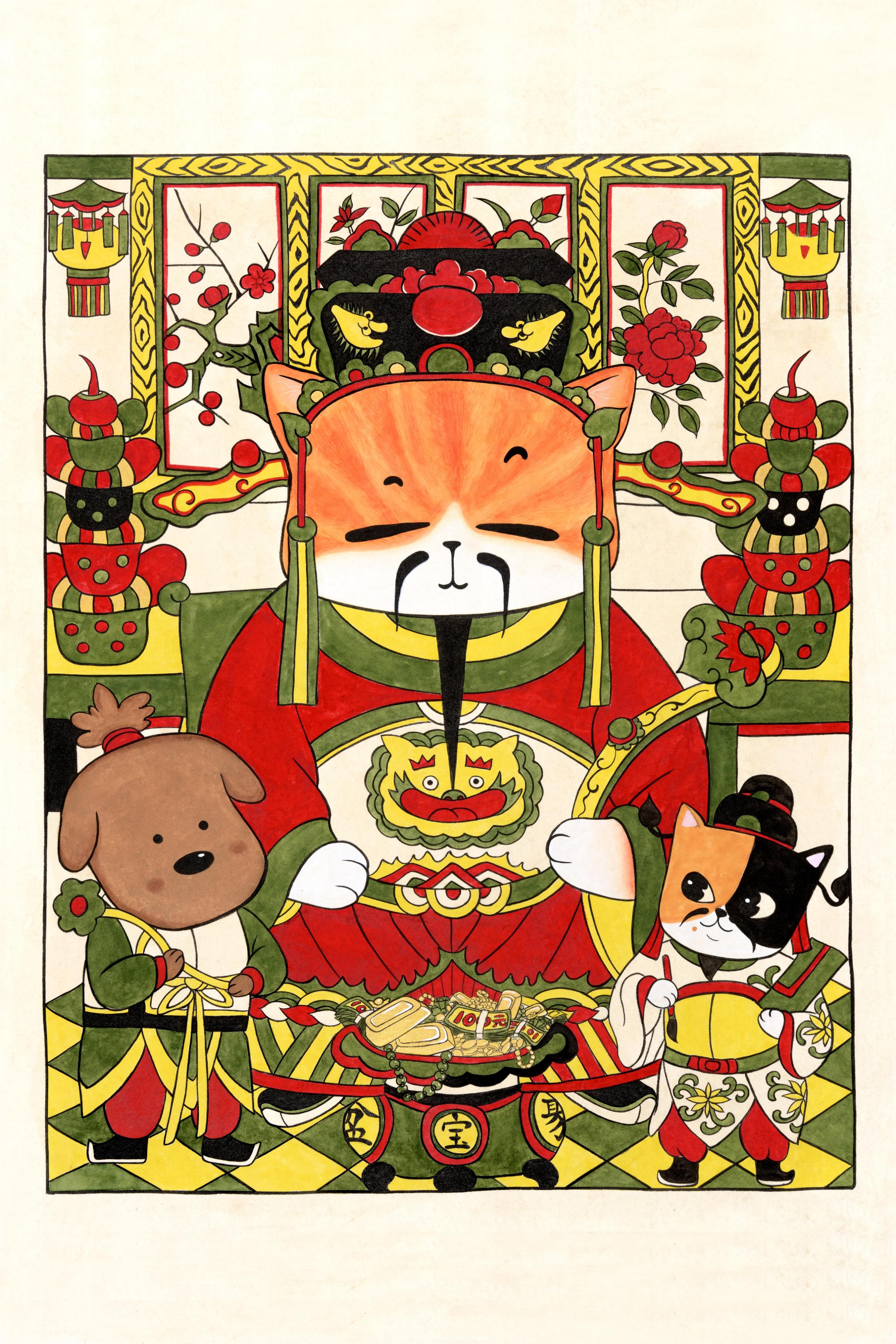 Cartoon New Year Print III